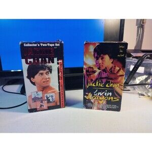 Jackie Chan Lot Of 3 VHS - Twin Dragons, Half A Loaf Of Kung Fu